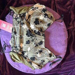 Embroidered bralette. Super cute. NWT